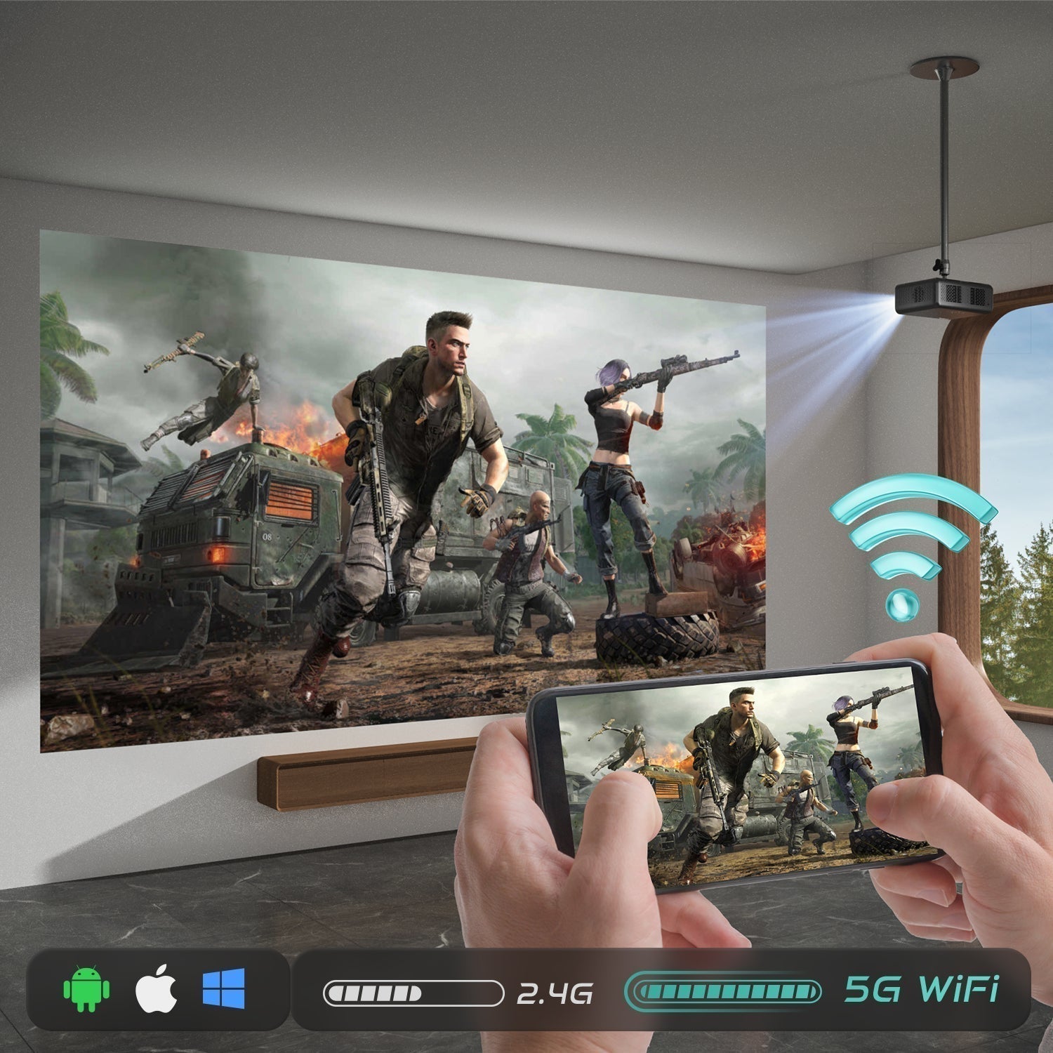 How to Set Up a Gaming Station with Your Home Theater Projector