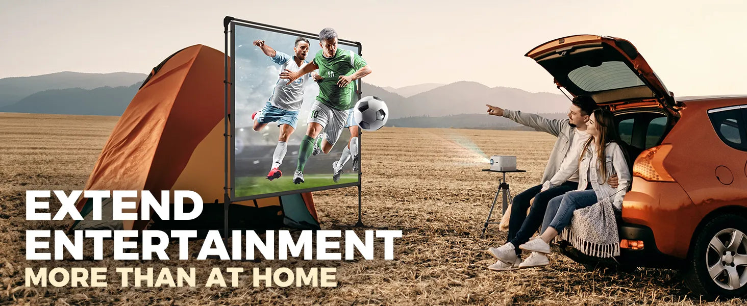 Aurzen BOOM 3 outdoor movie screen and projector