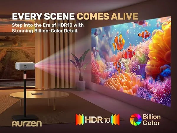 HDR10, Native 1080P and 4K Supported Projector