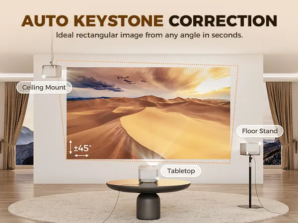 Auto Keystone Correction Projector