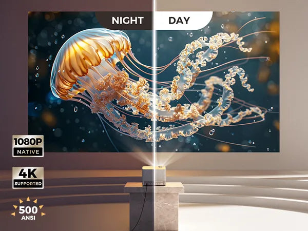 BOOM 3 Projector for Night and Day Difference in Picture Quality