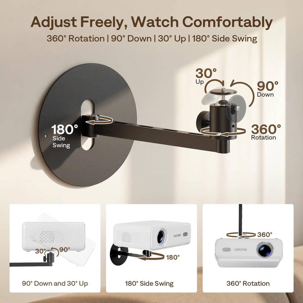 <tc>Aurzen</tc> Estante de pared ajustable para proyectores