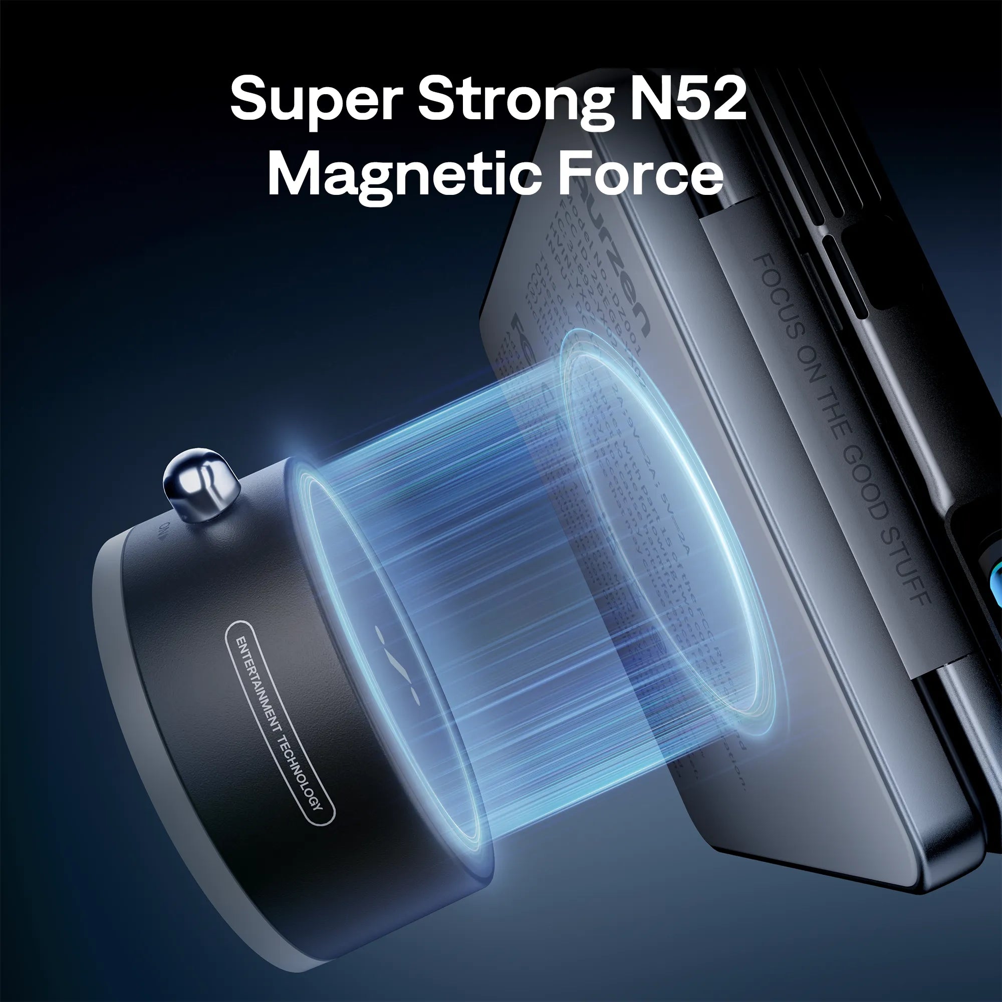 Super strong N52 magnetic force securely holding mini projector to wall mount