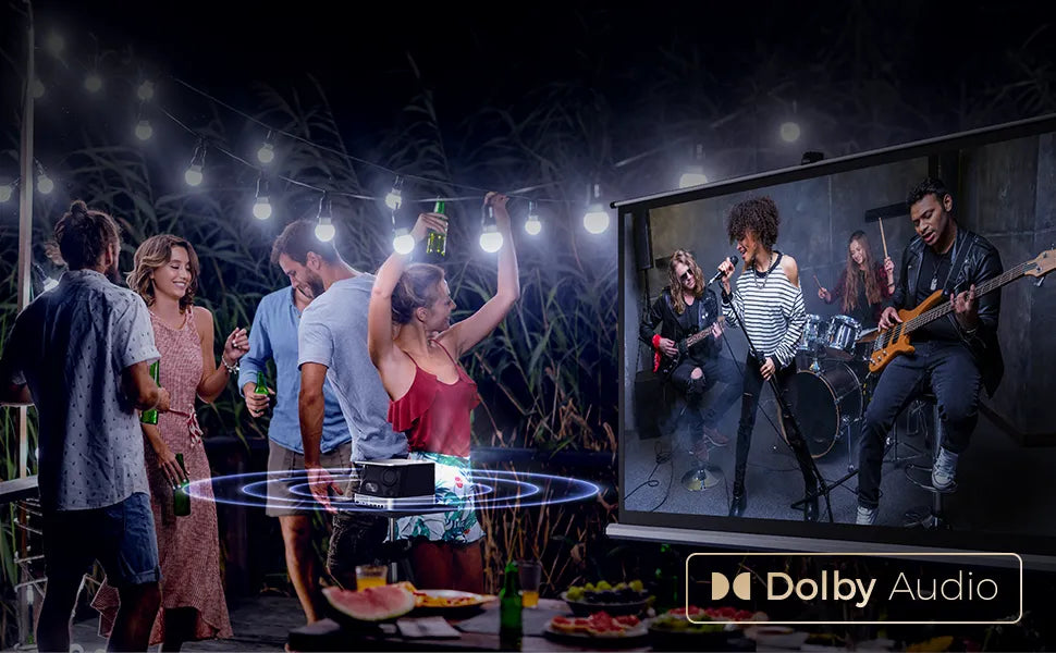 Rich and resonant Dolby Digital Cinematic sound projector