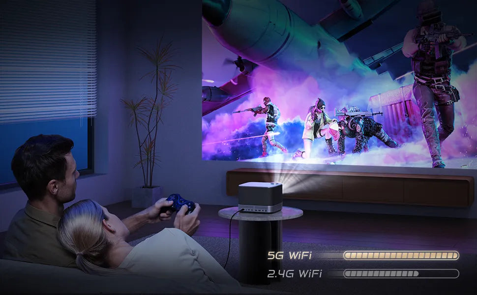 Aurzen BOOM 3 Smart Projector, Gaming Projector