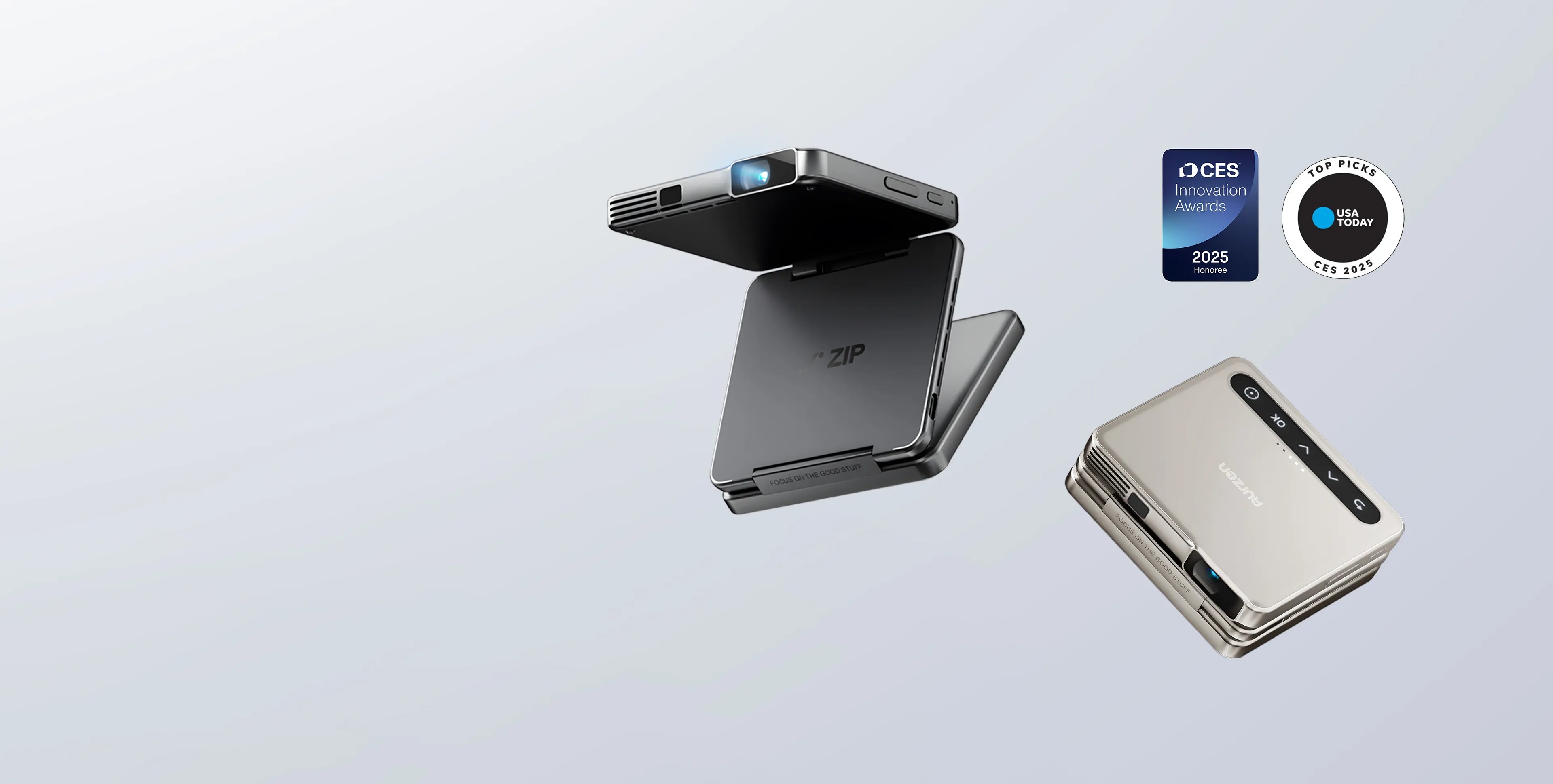 Aurzen ZlP Tri-Fold Portable Projector