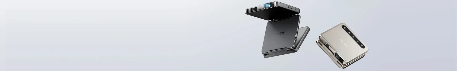Aurzen ZIP Tri-Fold Portable Projector