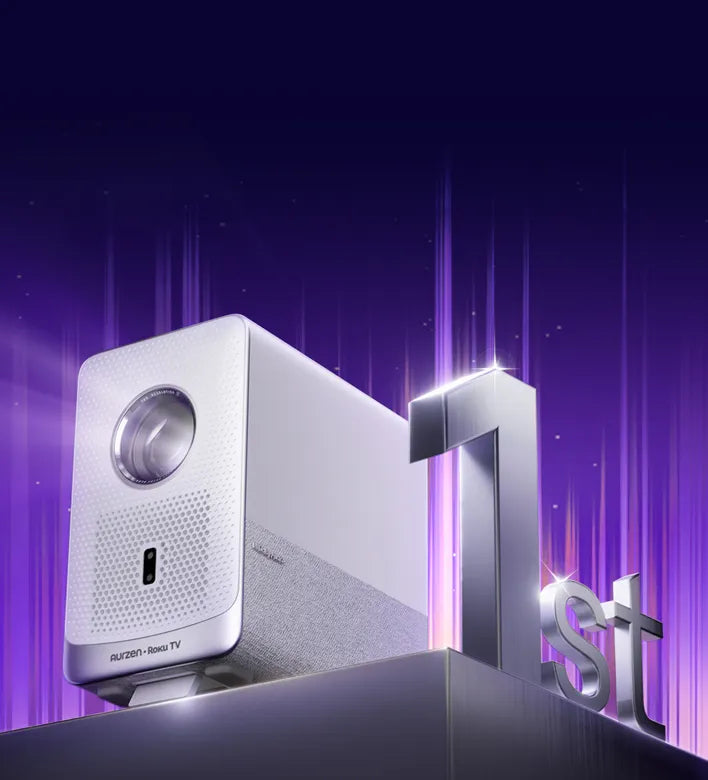 Aurzen EAZZE D1R Cube Roku TV Smart Projector