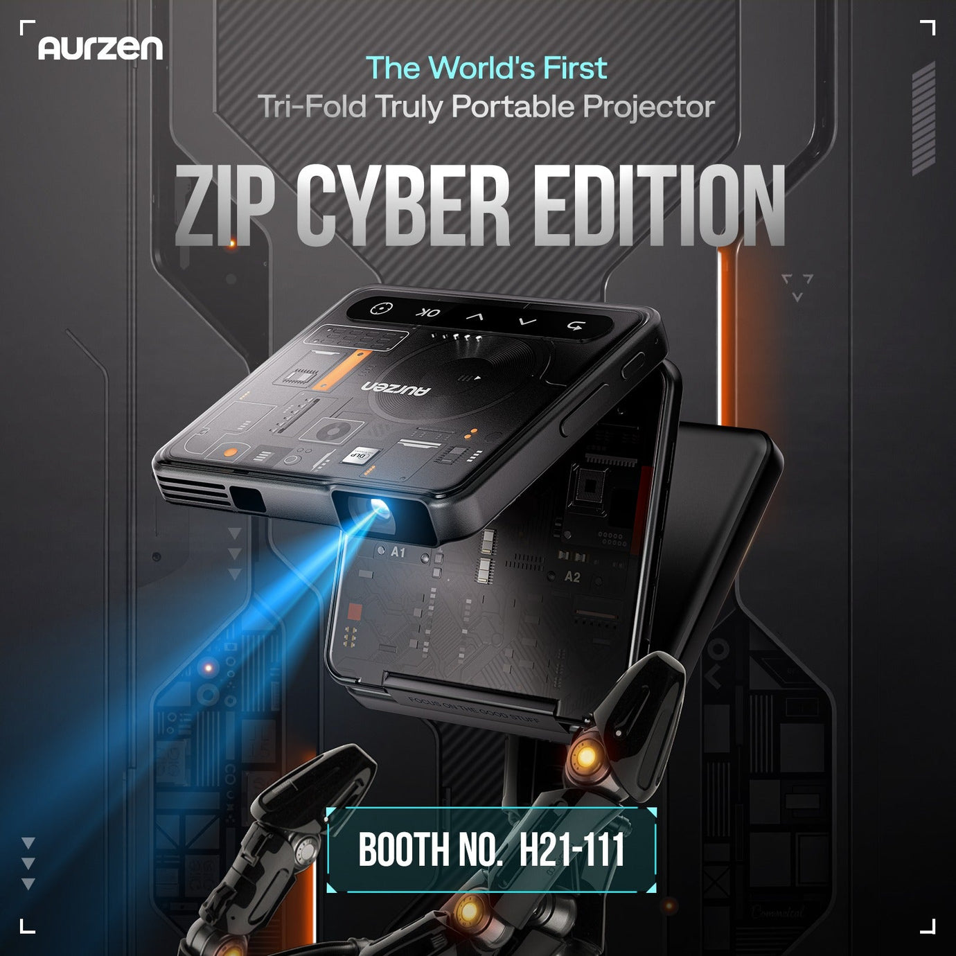 Aurzen Debuts ZIP Cyber Edition Projector at IFA 2025