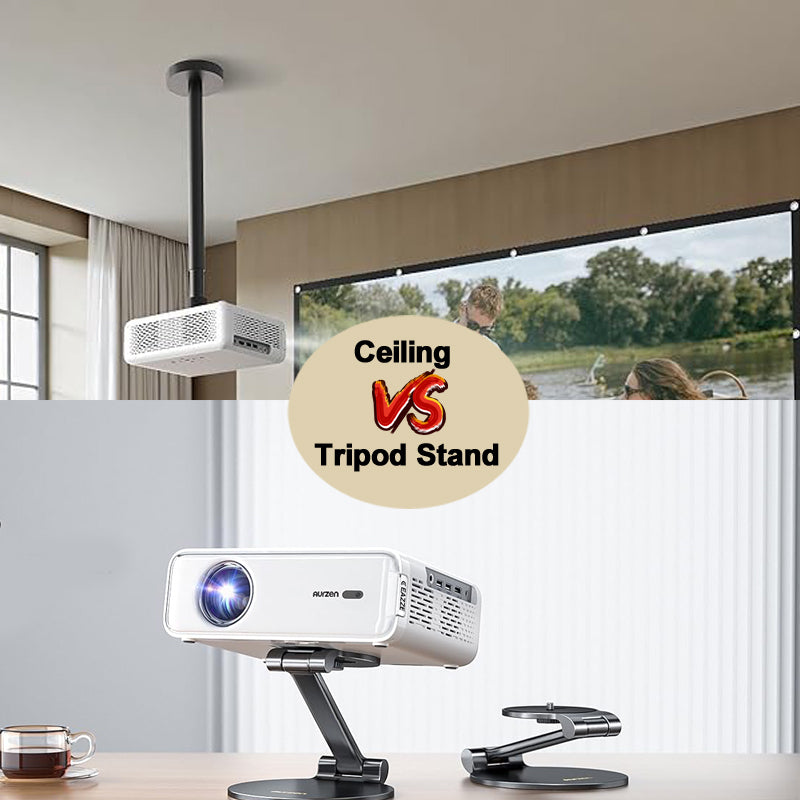 How to Mount a Projector Correctly: Ceiling vs. Tripod Stand