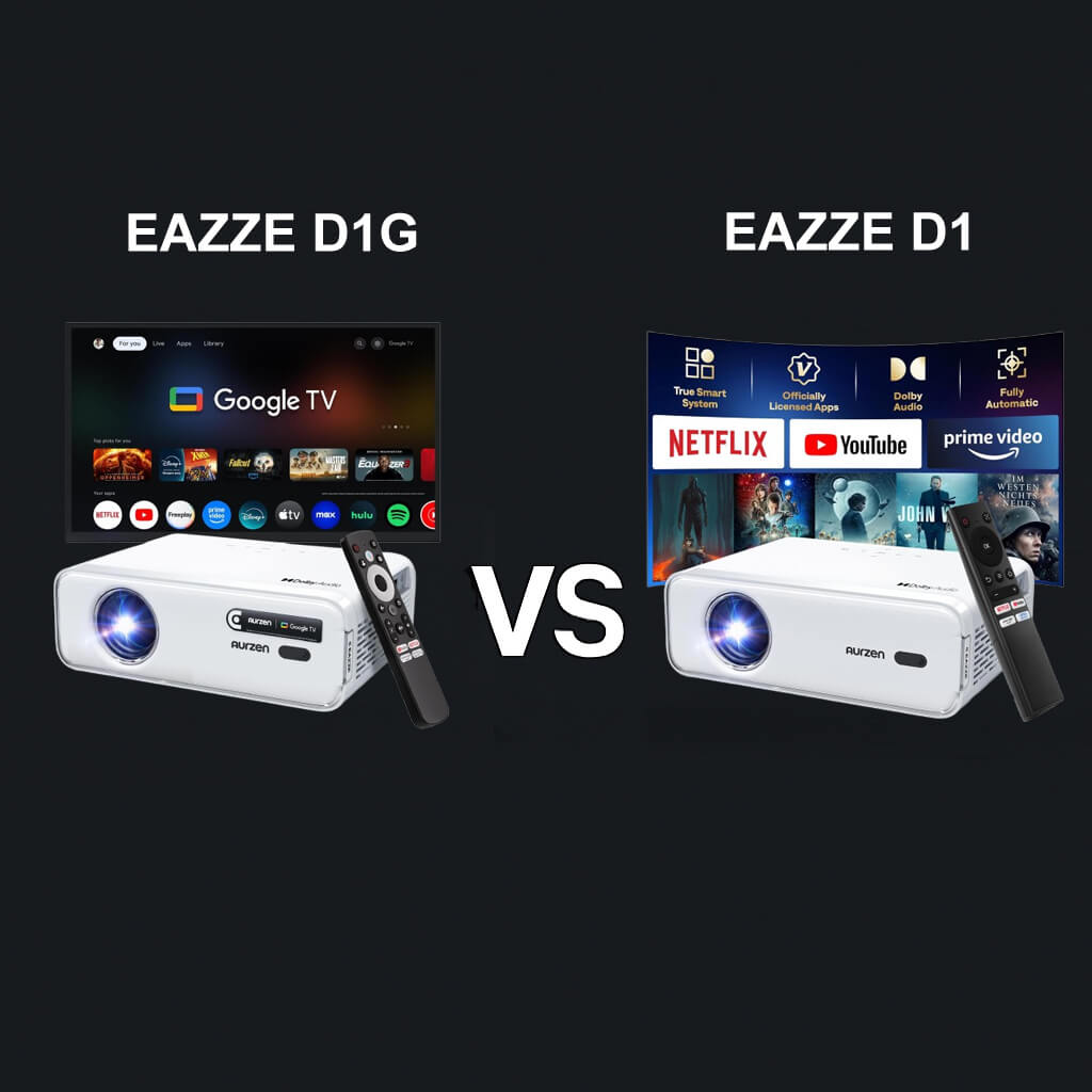 Aurzen EAZZE D1G vs. EAZZE D1: Which Projector Should You Choose?