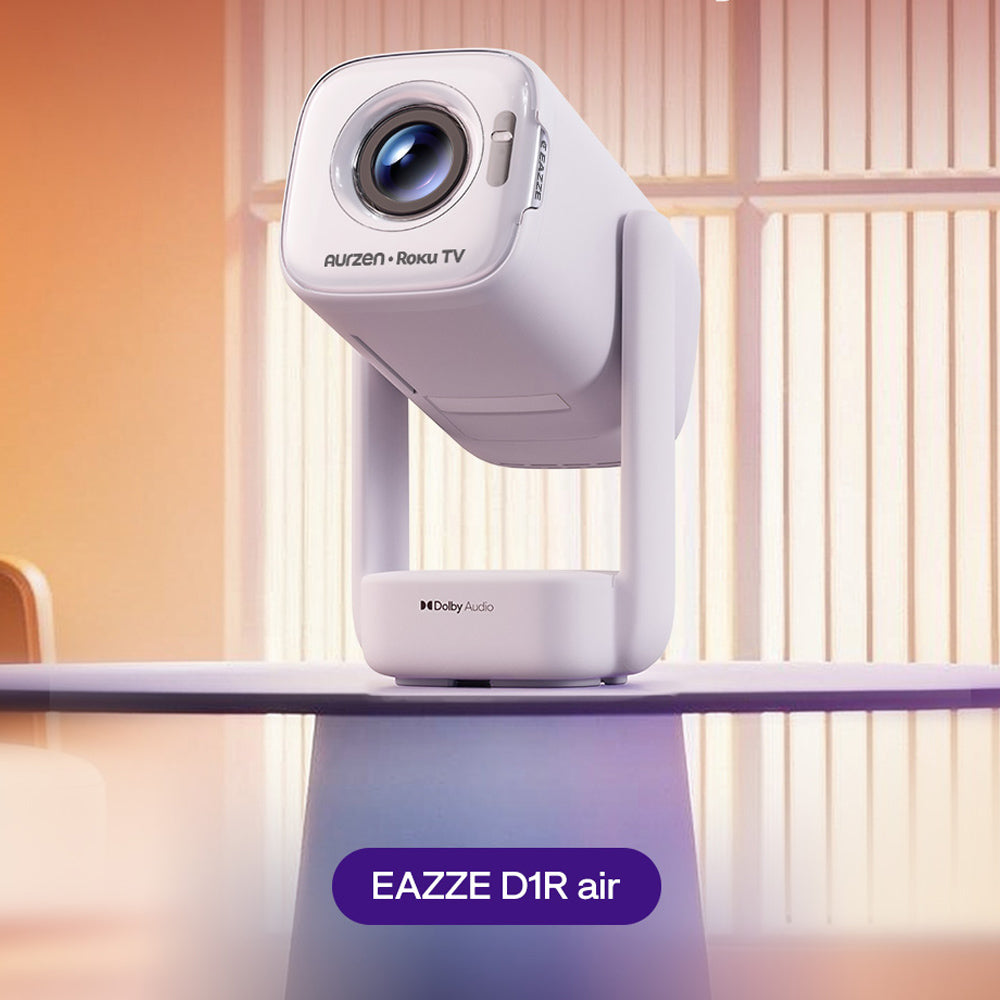 Aurzen Unveils World’s First Portable Roku TV Smart Projector, EAZZE D1R Air