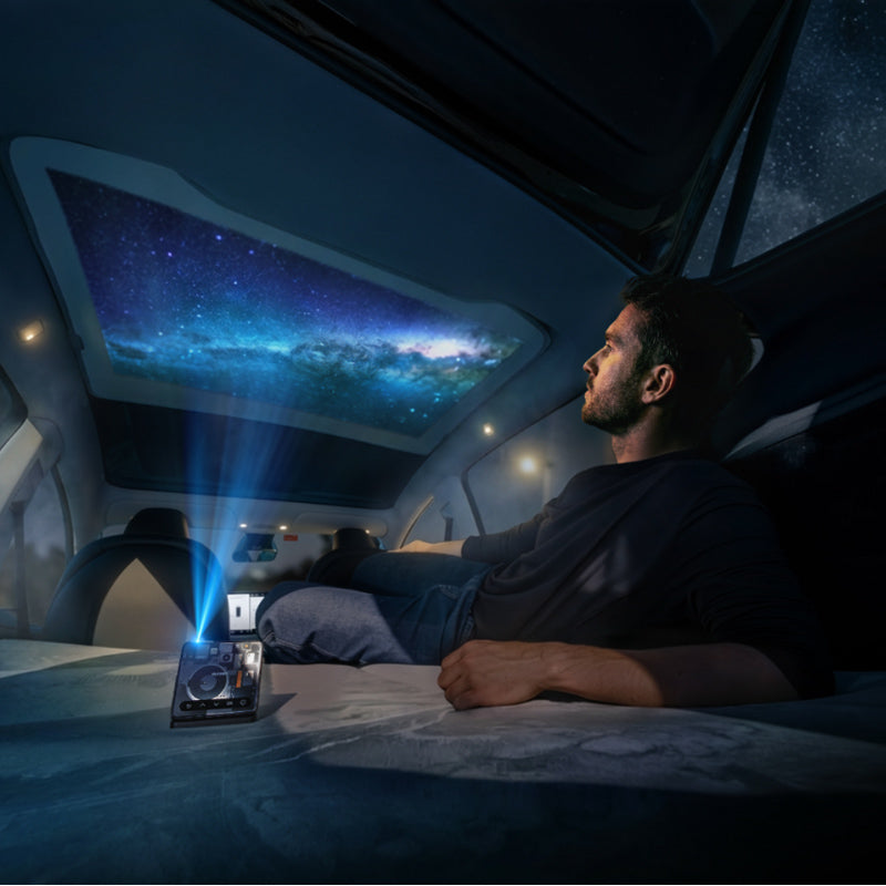 Aurzen ZIP Tri-Fold Projector Showcases Mobile Cinema at CES 2026