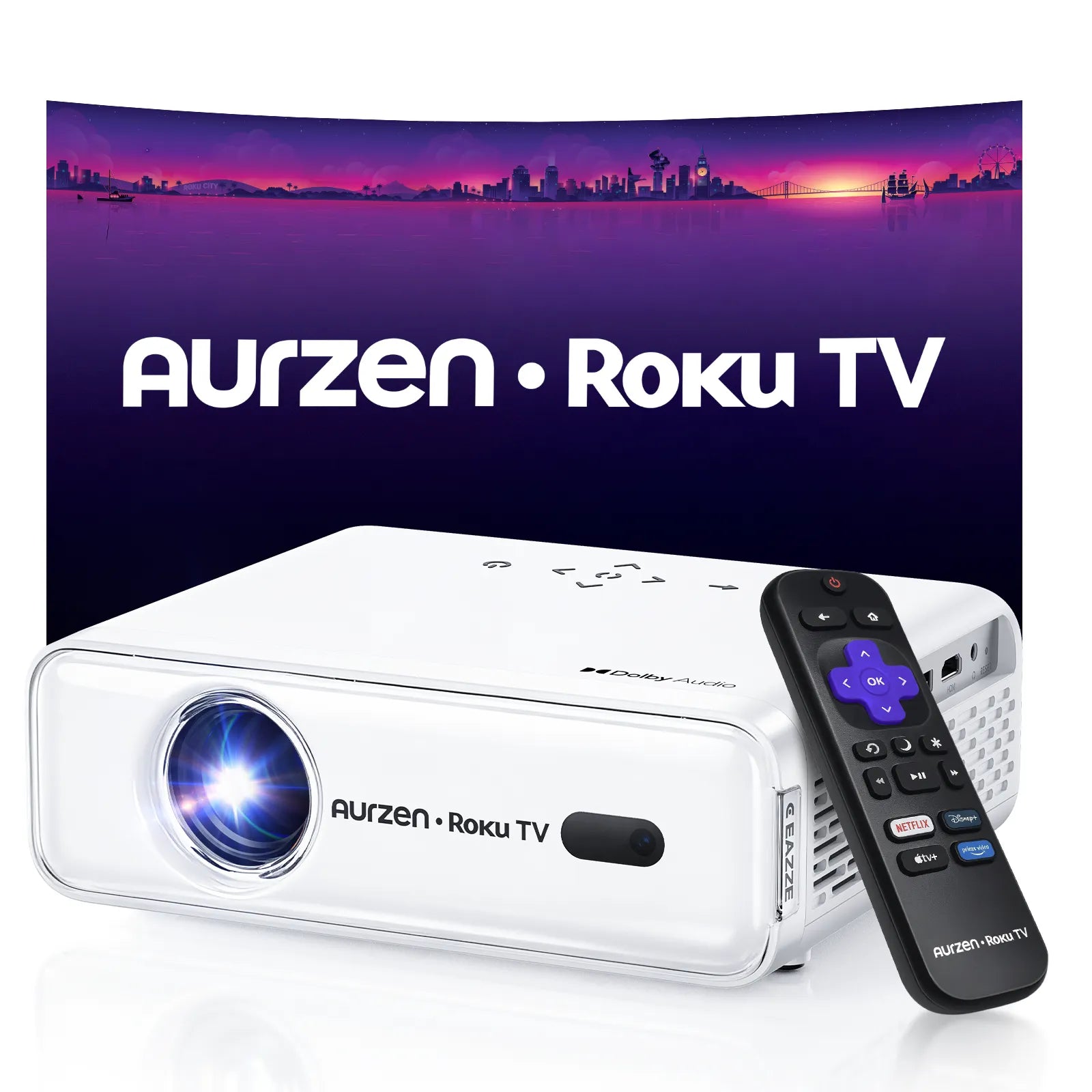 Aurzen Roku TV Projectors for Sale | Shop Aurzen Smart Projectors