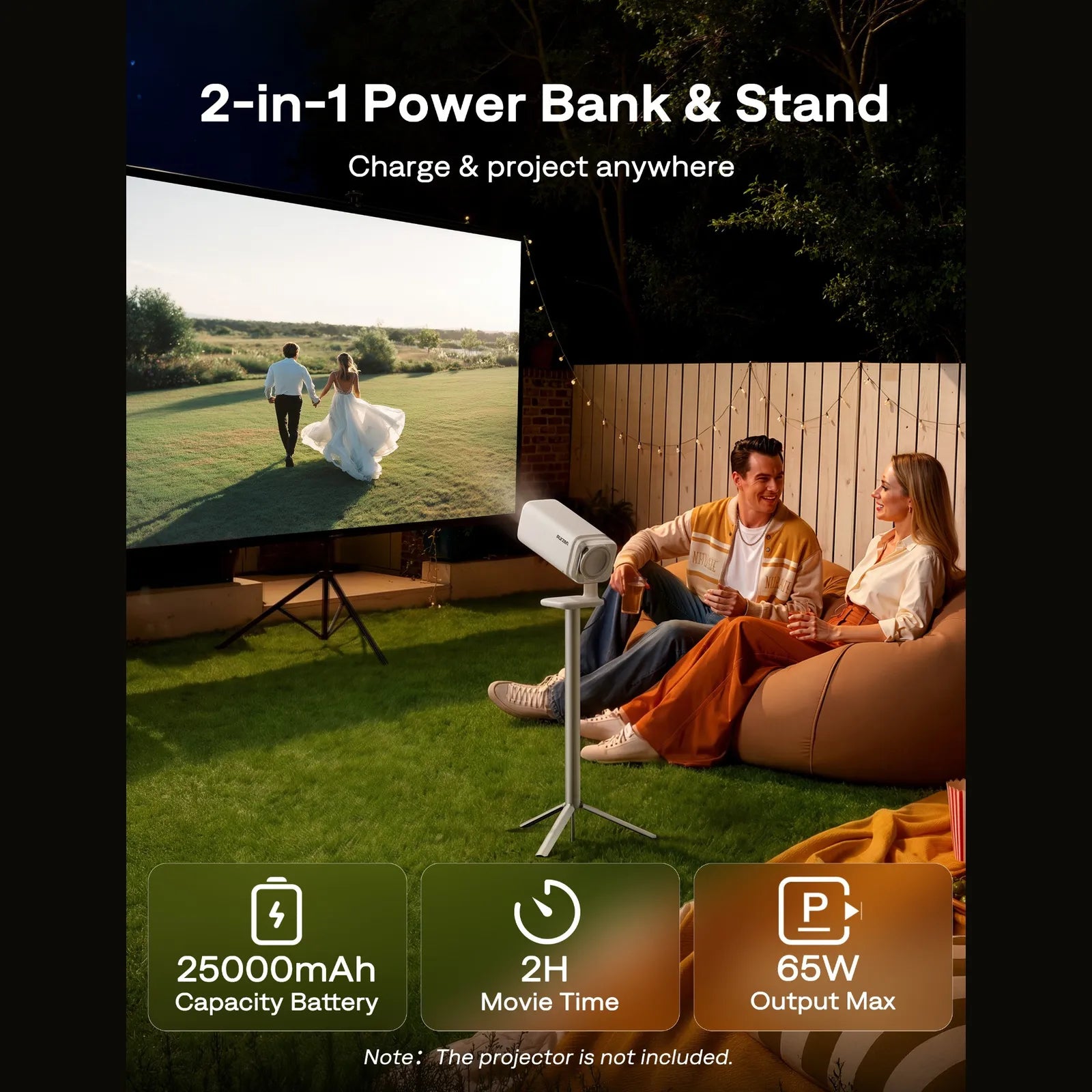 Aurzen PowerBase Projector Stand for BOOM air / D1R air / D1 air
