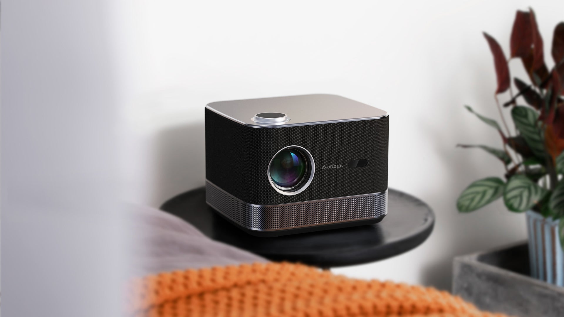 All-in-One Projector 4K, AURZEN BOOM 3 Smart Projector with WiFi and  Bluetooth, 3D Dolby