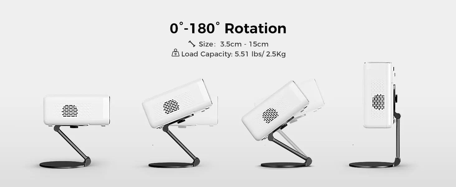 Ultra-Compact Foldable Stand with Easy Setup and 180-Degree Rotation
