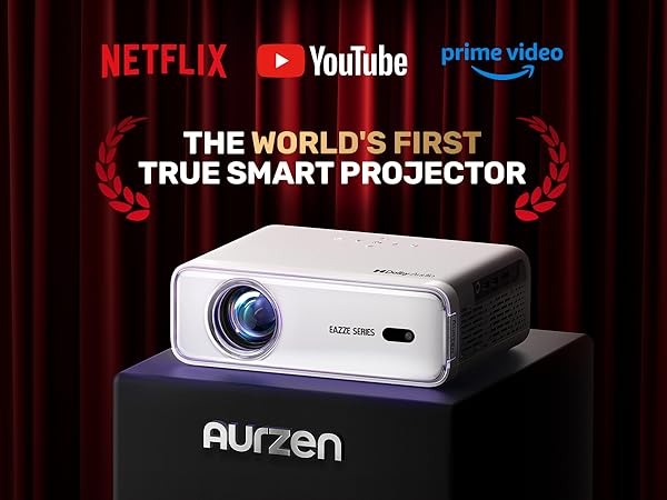 Aurzen EAZZE D1 Smart Projector | Portable Mini Projector | Home