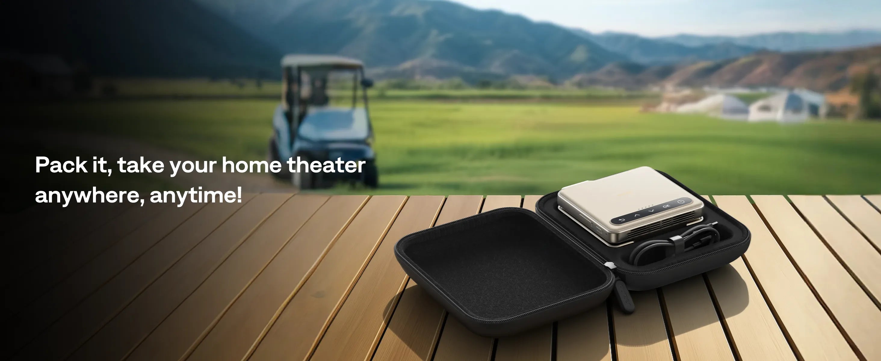 Aurzen CasePlay Compact Carrying Case for ZIP Projector