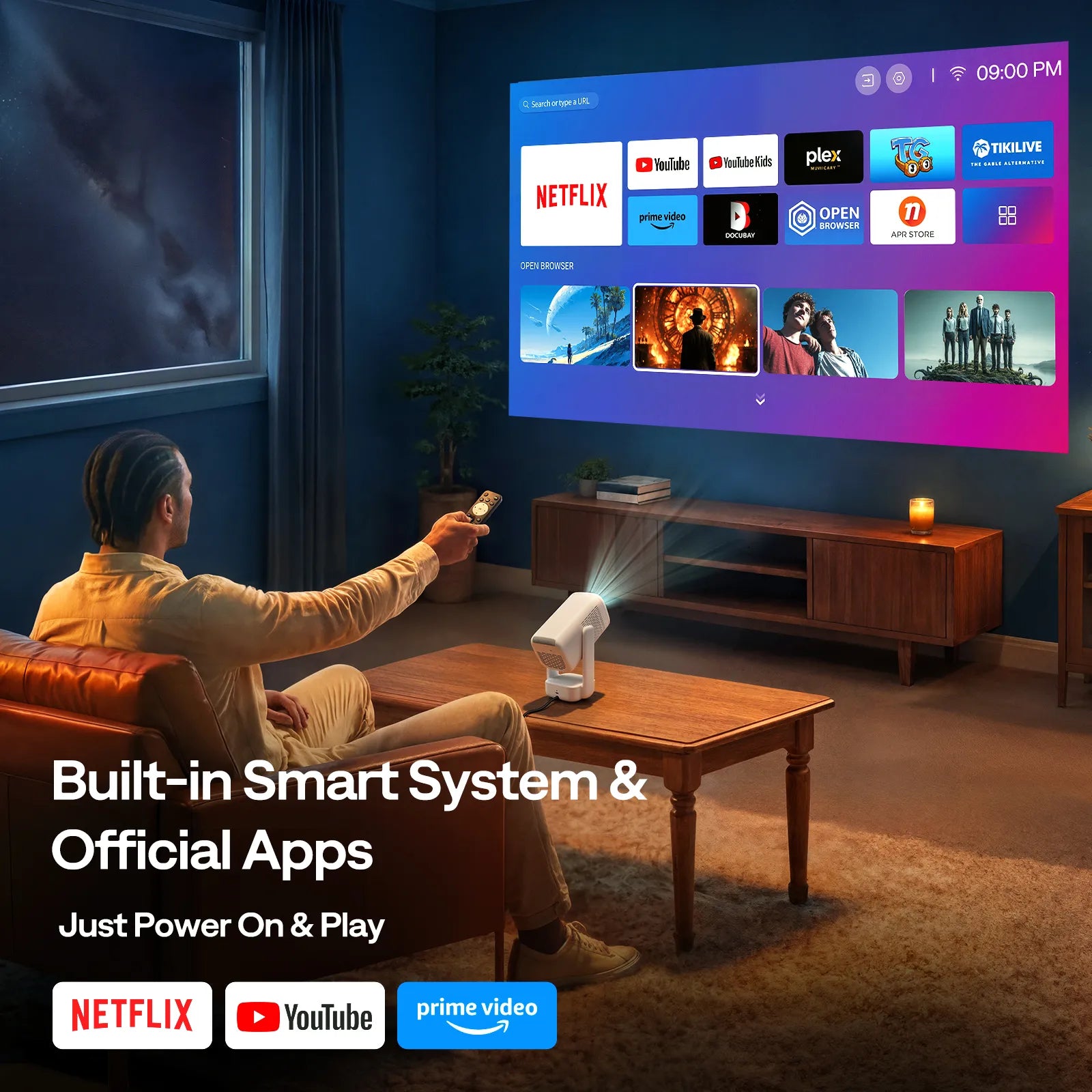 Aurzen EAZZE D1 air Portable Smart Projector