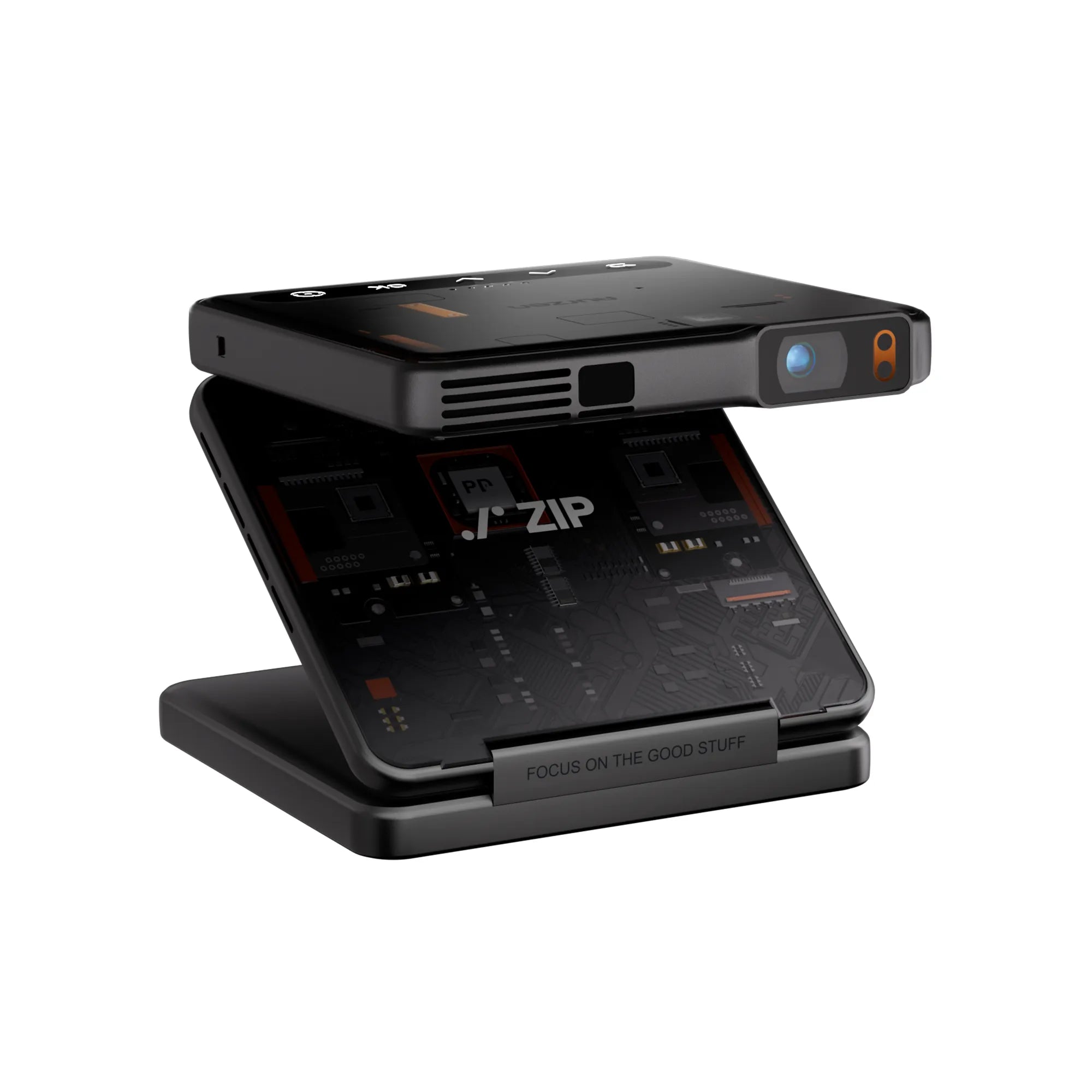 Aurzen ZIP Tri-Fold Portable Mini Projector