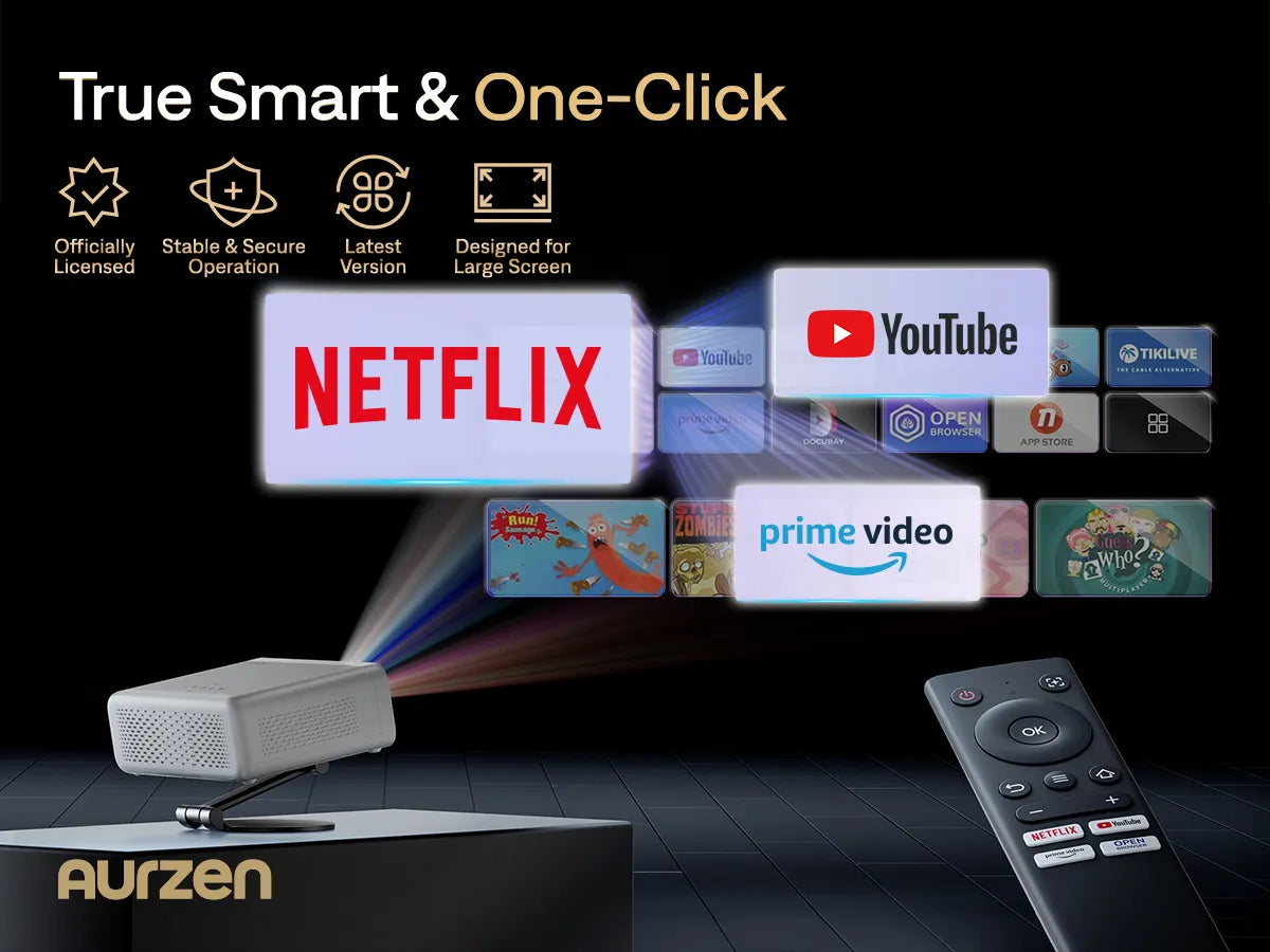 True Smart & One-click Projector