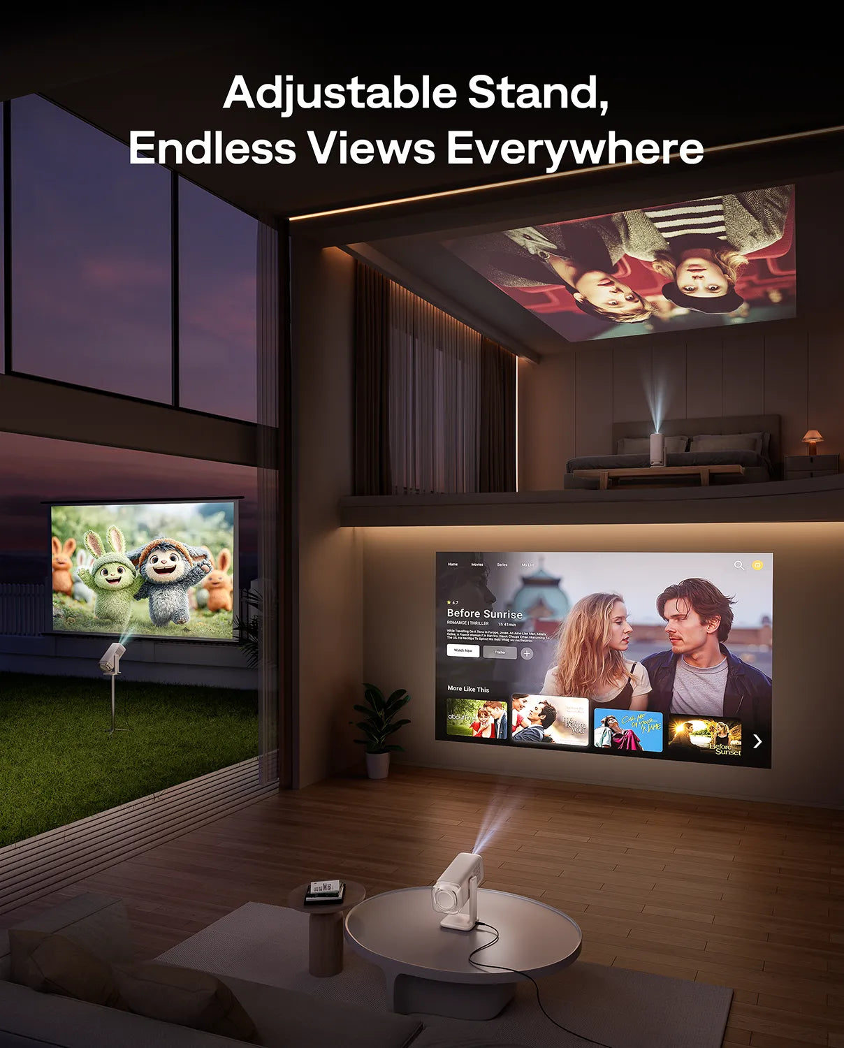 Aurzen BOOM air Smart Projector with Google TV