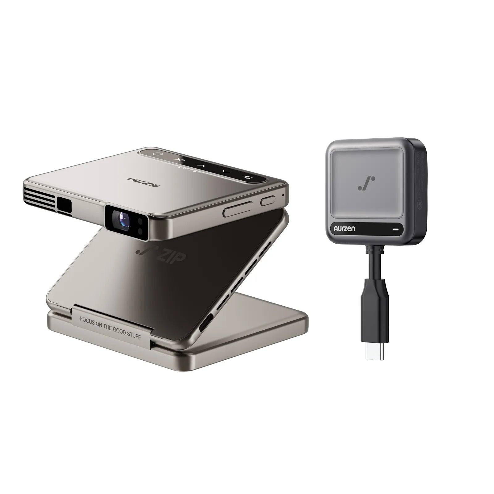 Aurzen ZIP Tri-Fold Portable Mini Projector | Compact Smart Projector Aurzen ZIP Tri-Fold Portable Mini Projector | Compact Smart Projector