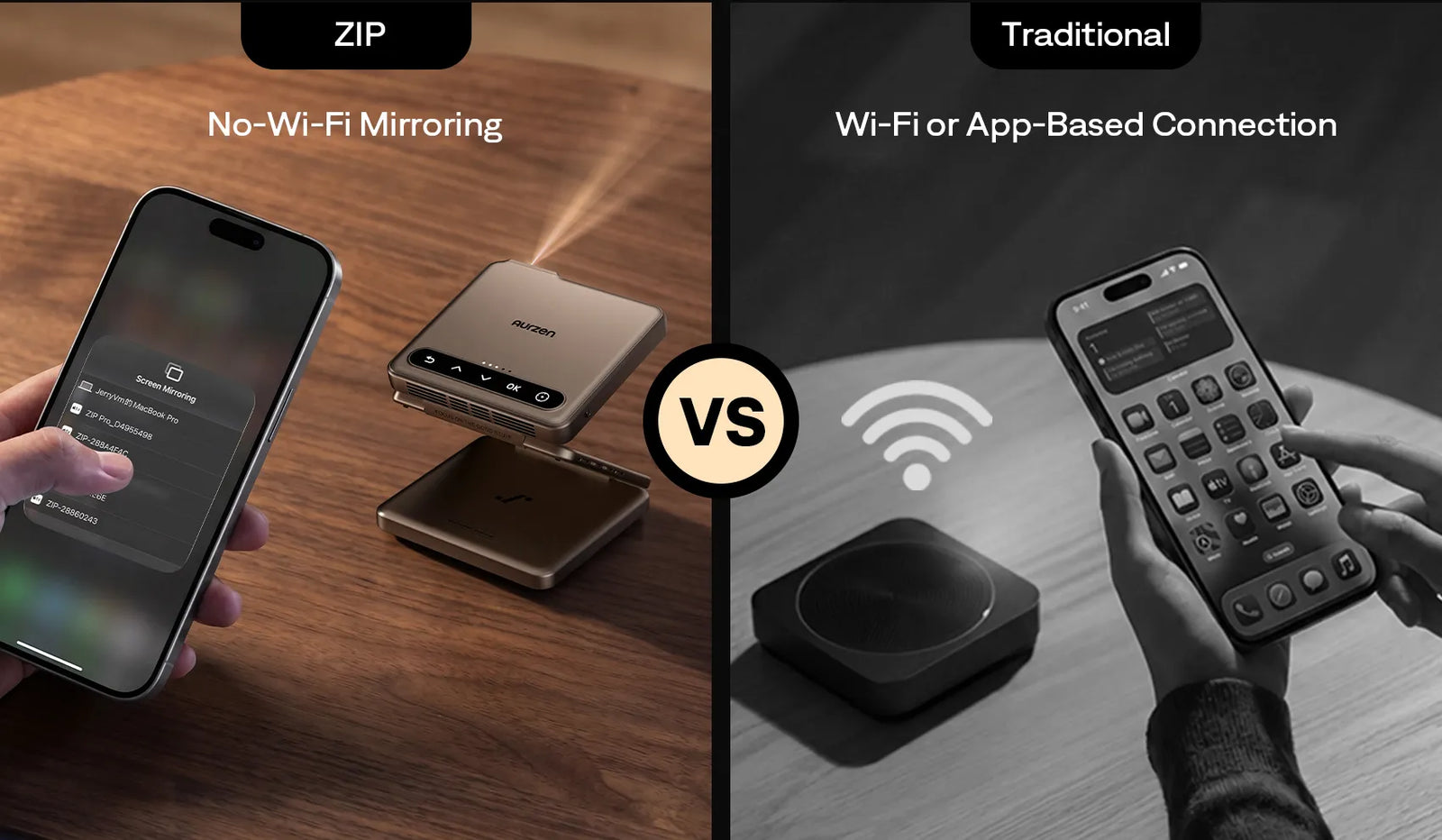No-Wi-Fi Mirroring