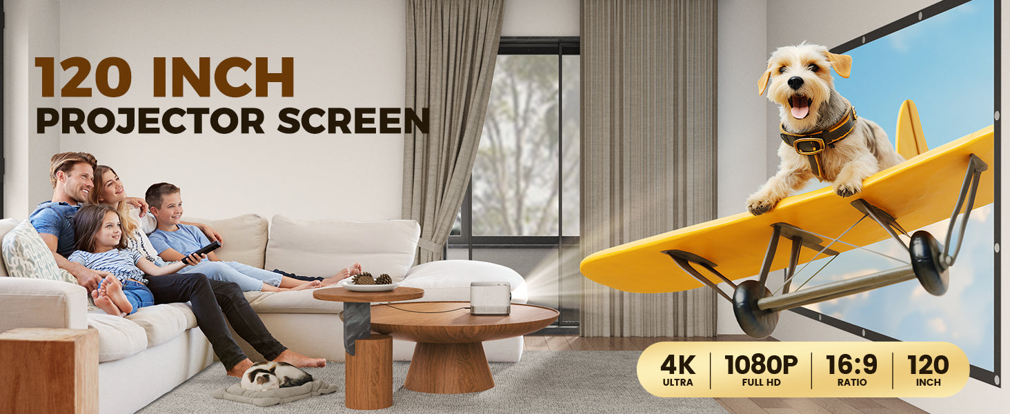 Aurzen 120" Portable Projector Screen