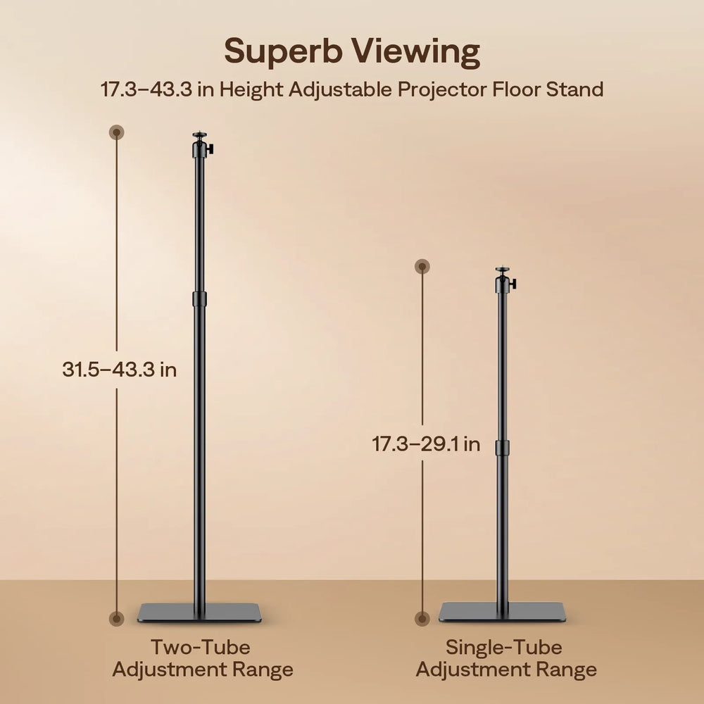 Aurzen Portable Height Adjustable Projector Stand