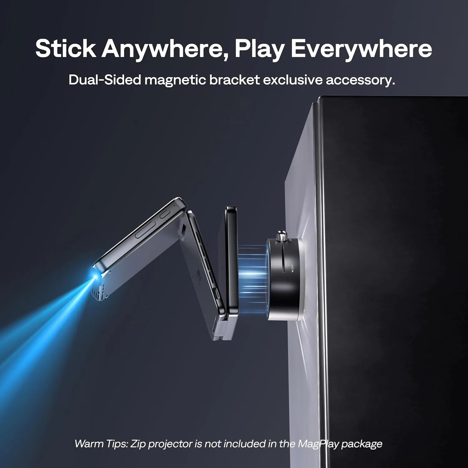 Aurzen MagPlay Dual-Sided Mount for ZIP Projector