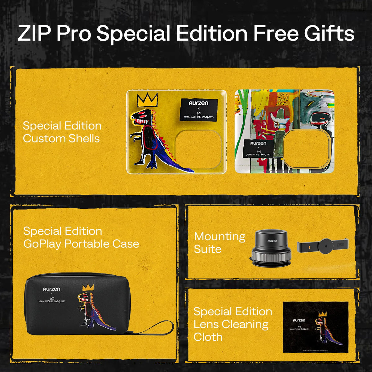 Special edition projector bundle with custom shells, portable case, goPlay kit, and lens cloth