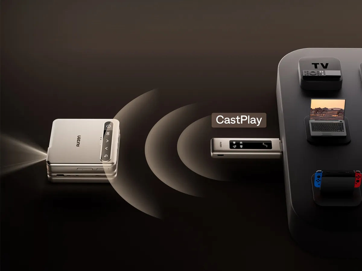Aurzen CastPlay Wireless HDMI Dongle for ZIP Projector