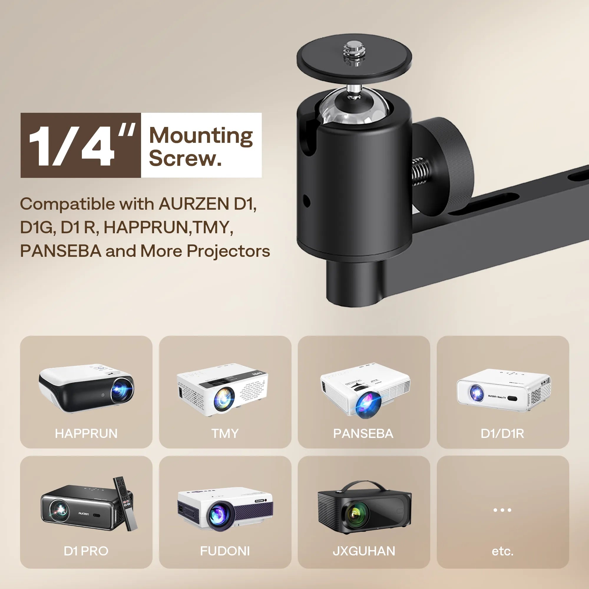 Aurzen Verstellbare Wandhalterung für Projektoren