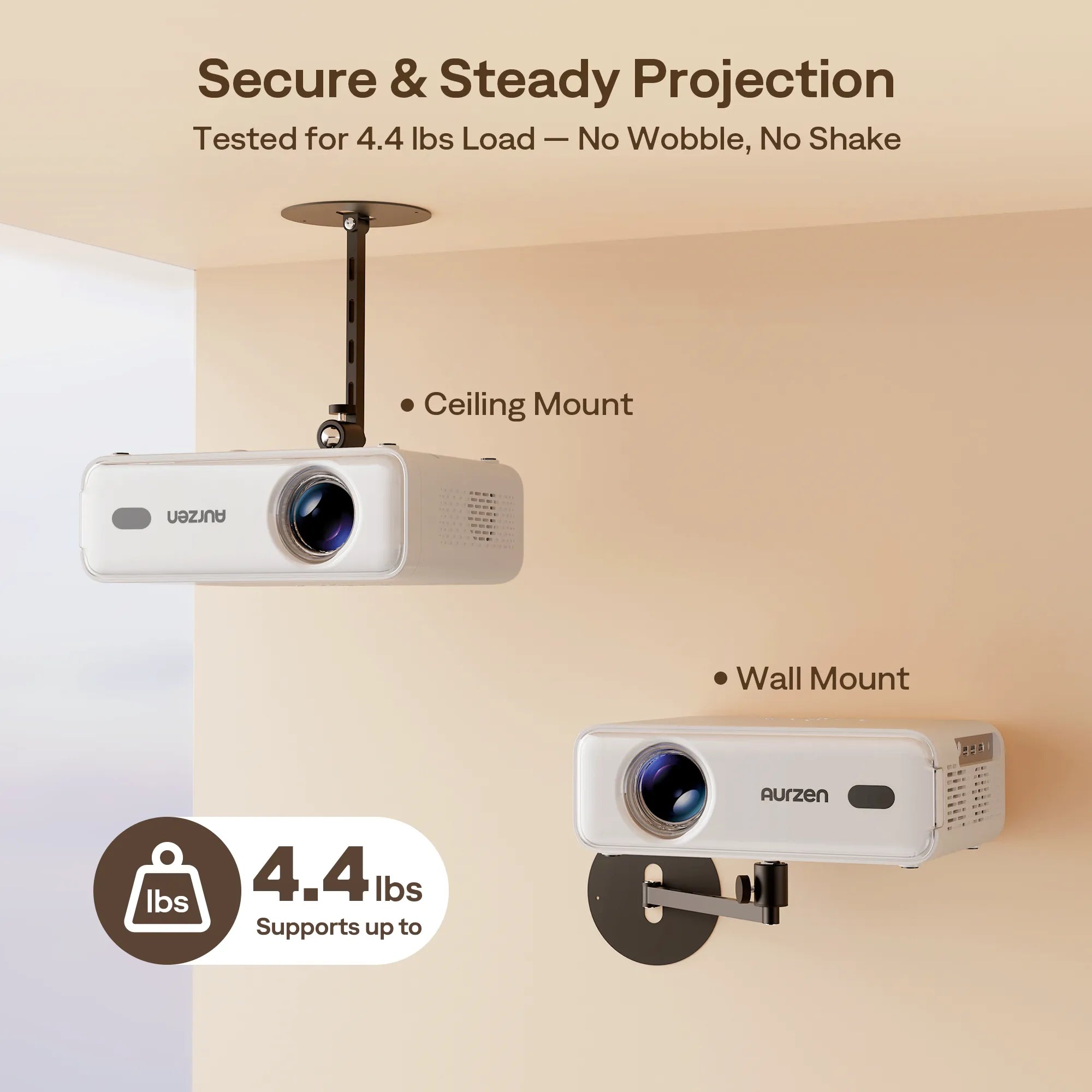 <tc>Aurzen</tc> Verstellbare Wandhalterung für Projektoren