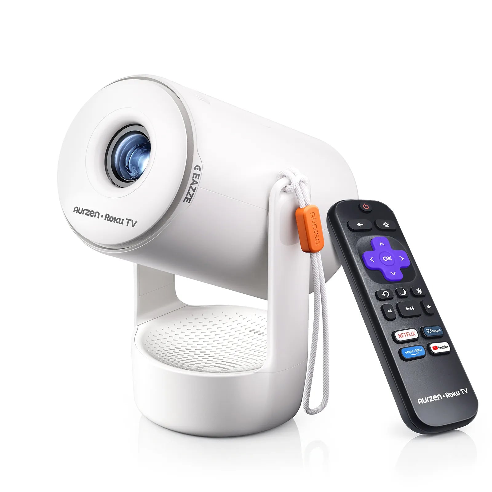 Aurzen EAZZE E1R Roku TV Smart Portable Mini Projector
