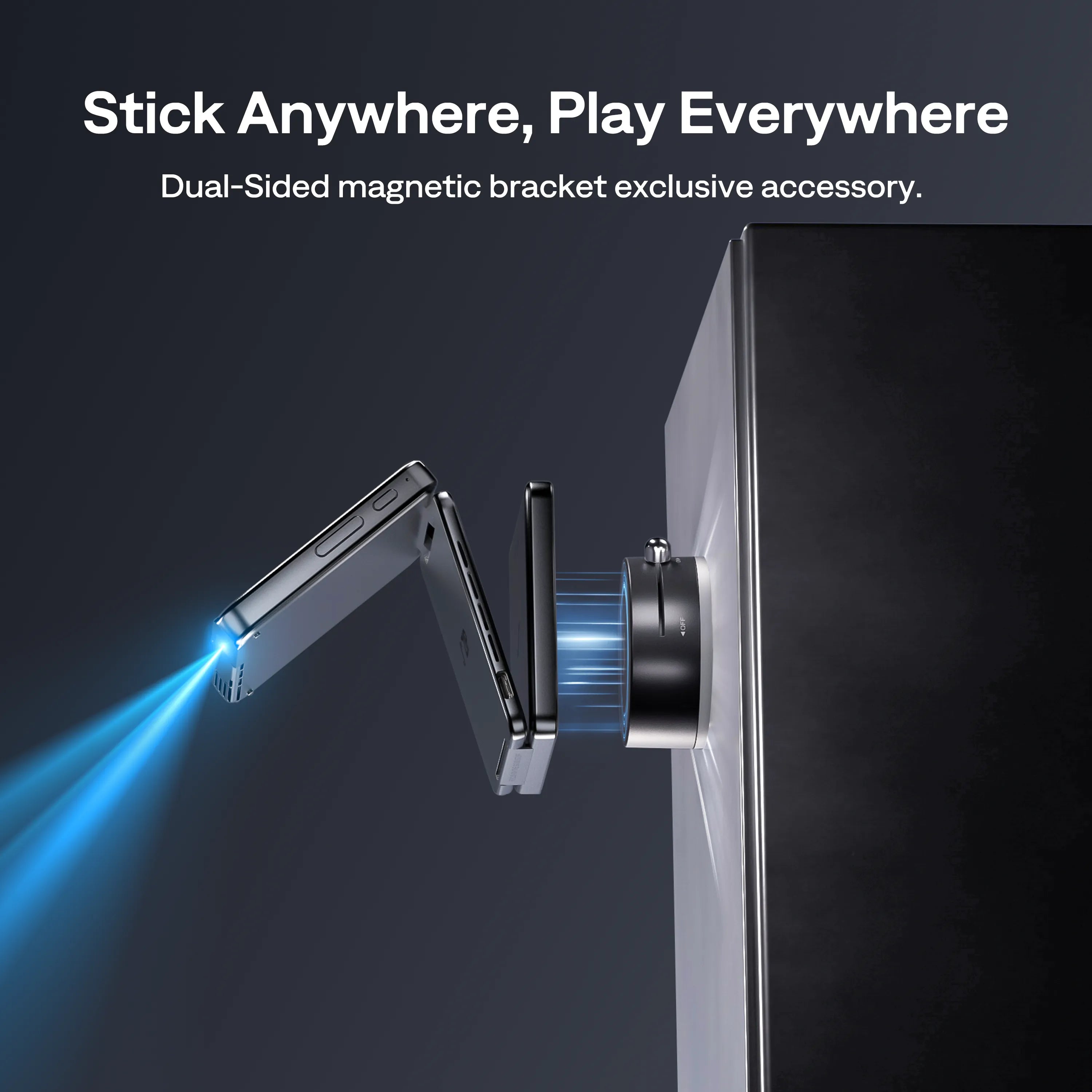 ملحقات Aurzen ZIP - حامل HDMI CastPlay لاسلكي وMagPlay للعرض بدون كابلات على أي سطح | مدة تشغيل قابلة للتمديد حتى 3 ساعات
