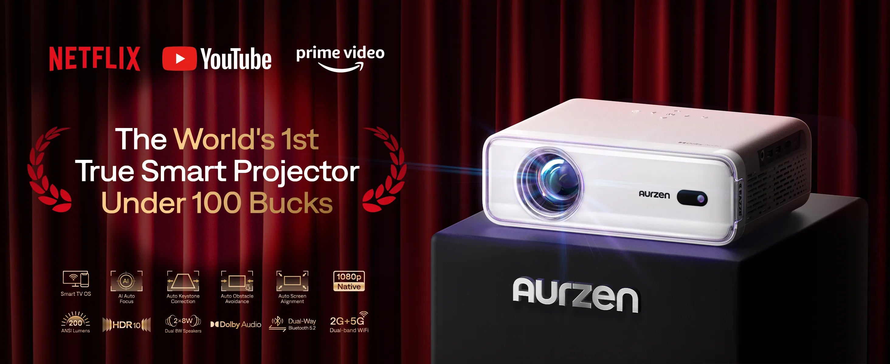 Aurzen EAZZE D1 Smart Projector
