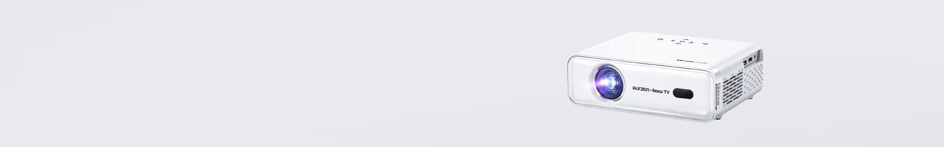 Aurzen EAZZE D1R Roku TV Smart Projector