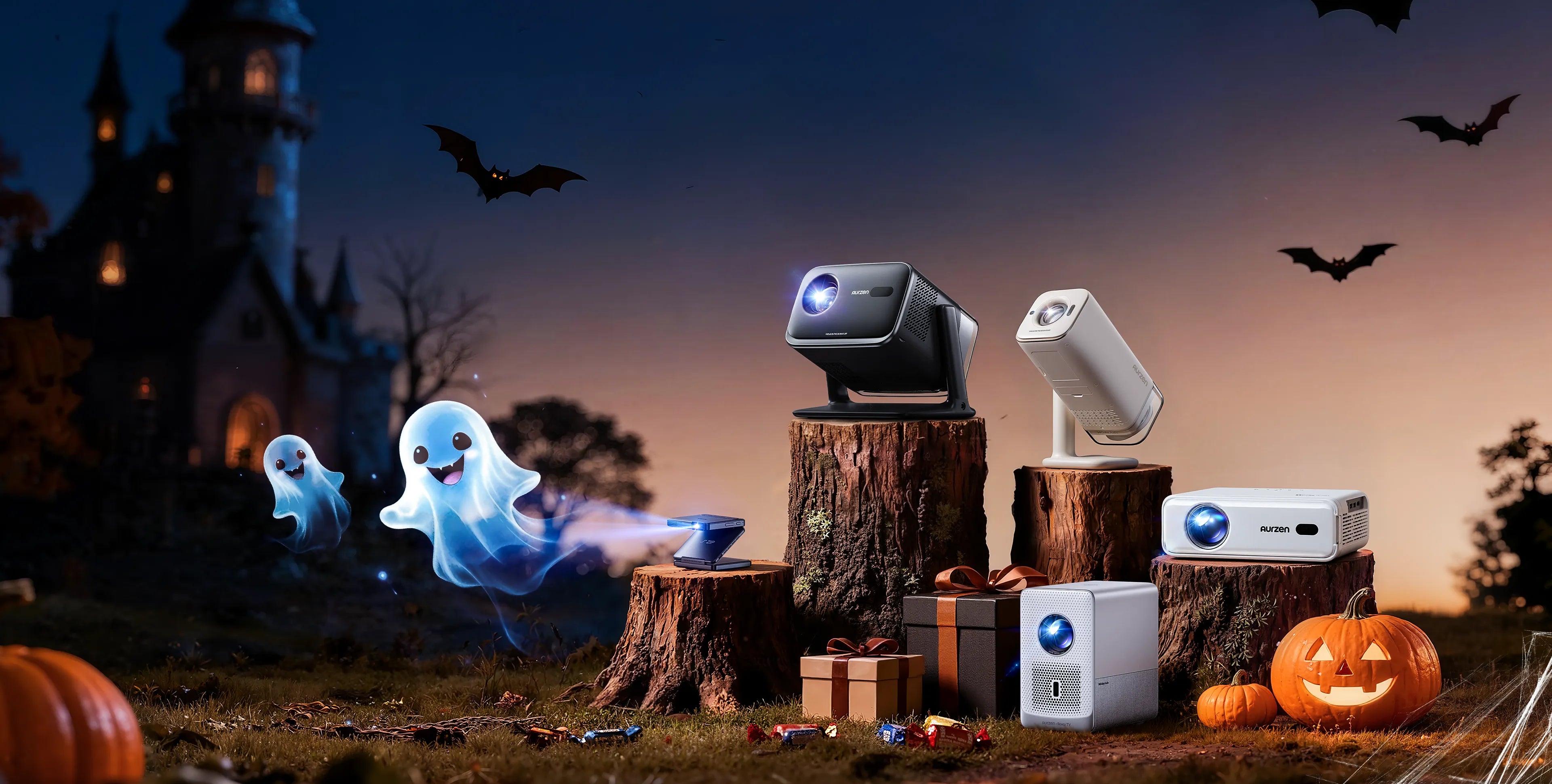 Aurzen Halloween Sale — Up to 30% OFF! Enjoy 30% off on smart projectors, screens, and accessories.