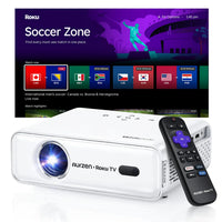 Aurzen EAZZE D1R Roku TV Smart Projector Soccer Zone