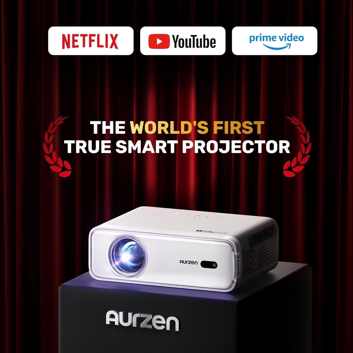 Aurzen EAZZE D1 Smart Projector | Portable Mini Projector | Home