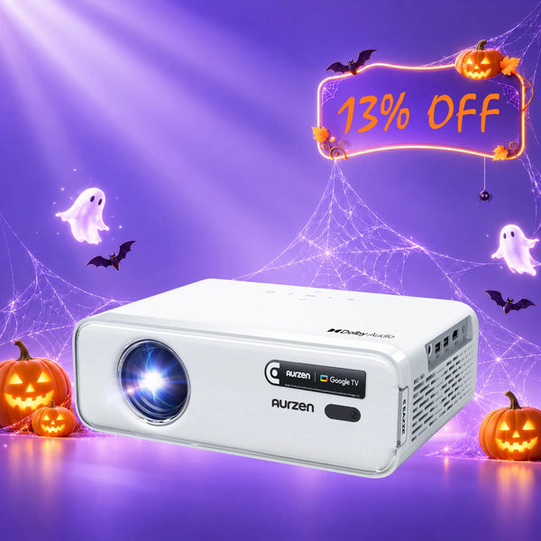 Aurzen EAZZE Proyector inteligente D1G Google TV