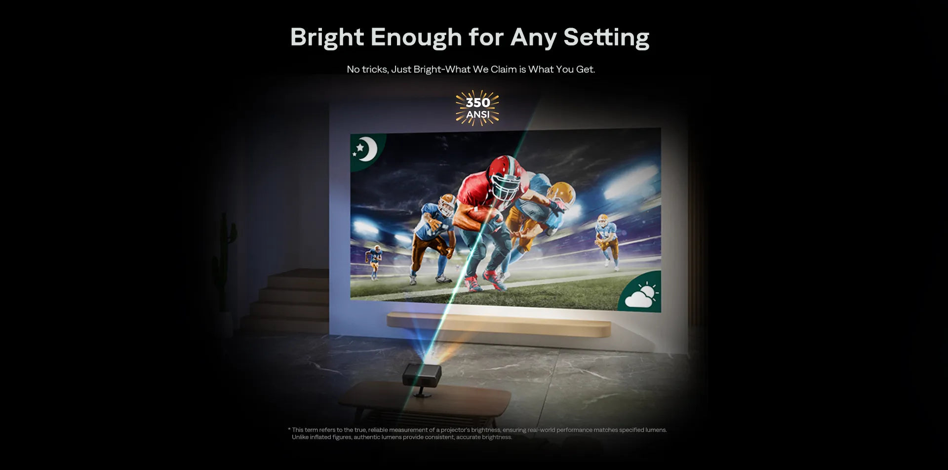 Aurzen EAZZE D1 Pro Projector with 350 Authentic ANSI Lumens
