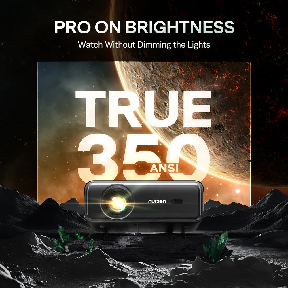 350 Authentic ANSI Lumens - EAZZE D1 Pro Projector