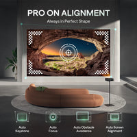 EAZZE D1 PRO Projector - Auto Focus, Auto Keystone, Auto Obstacle Avoidance, Auto Screen Alignment