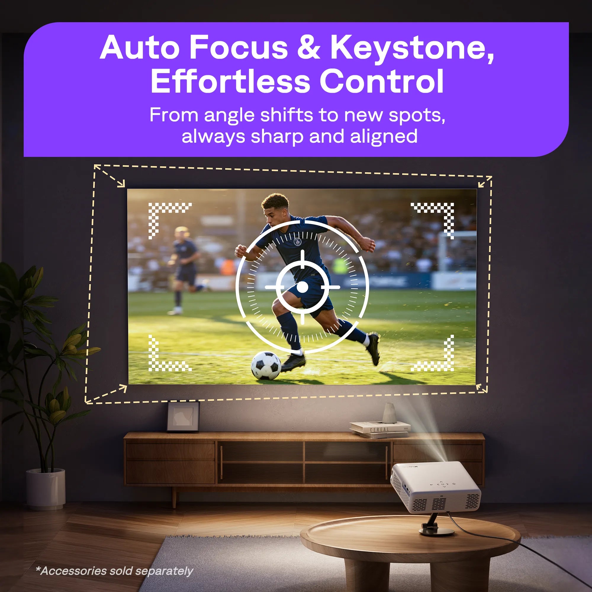 Aurzen EAZZE D1R Roku TV Smart-Projektor