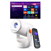 Aurzen EAZZE E1R Roku TV Smart Portable Mini Projector-Germany