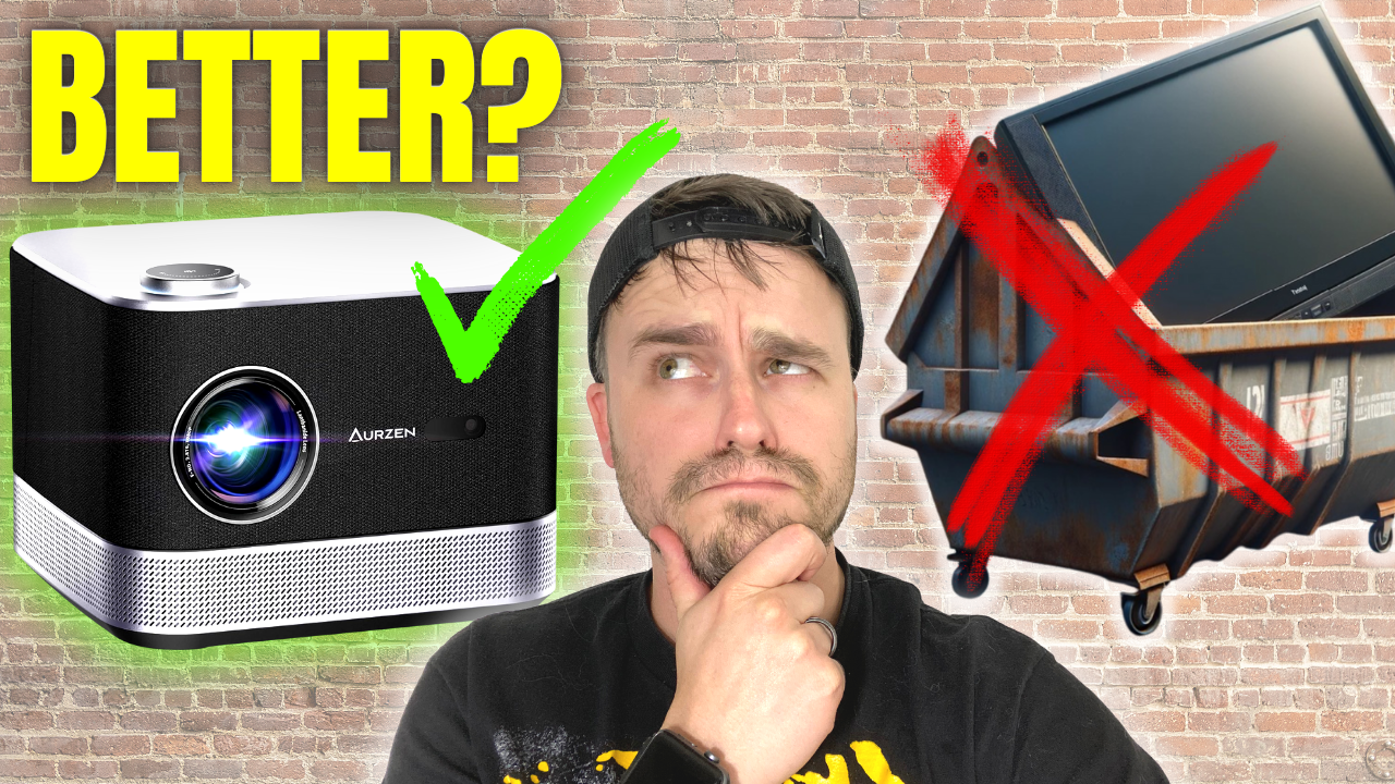 Load video: AI Projector Makes TVs OBSOLETE!? | AURZEN BOOM03 FULL REVIEW